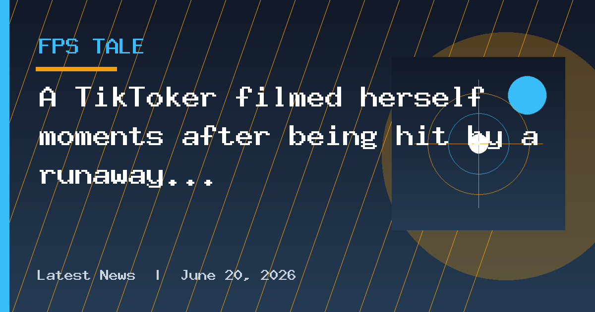 A TikToker filmed herself moments after being hit by a runaway car, then