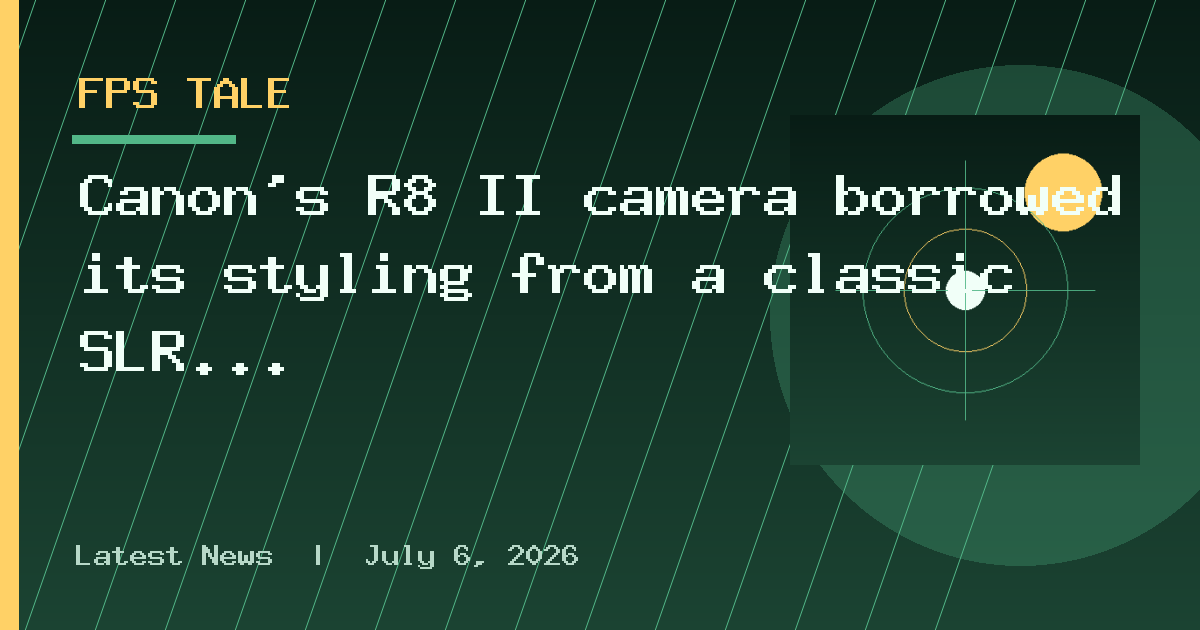Canon's R8 II camera borrowed its styling from a classic SLR film camera