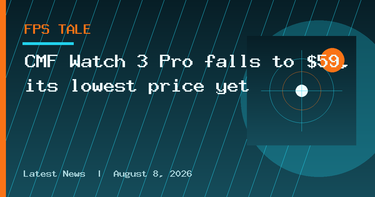 CMF Watch 3 Pro falls to $59, its lowest price yet