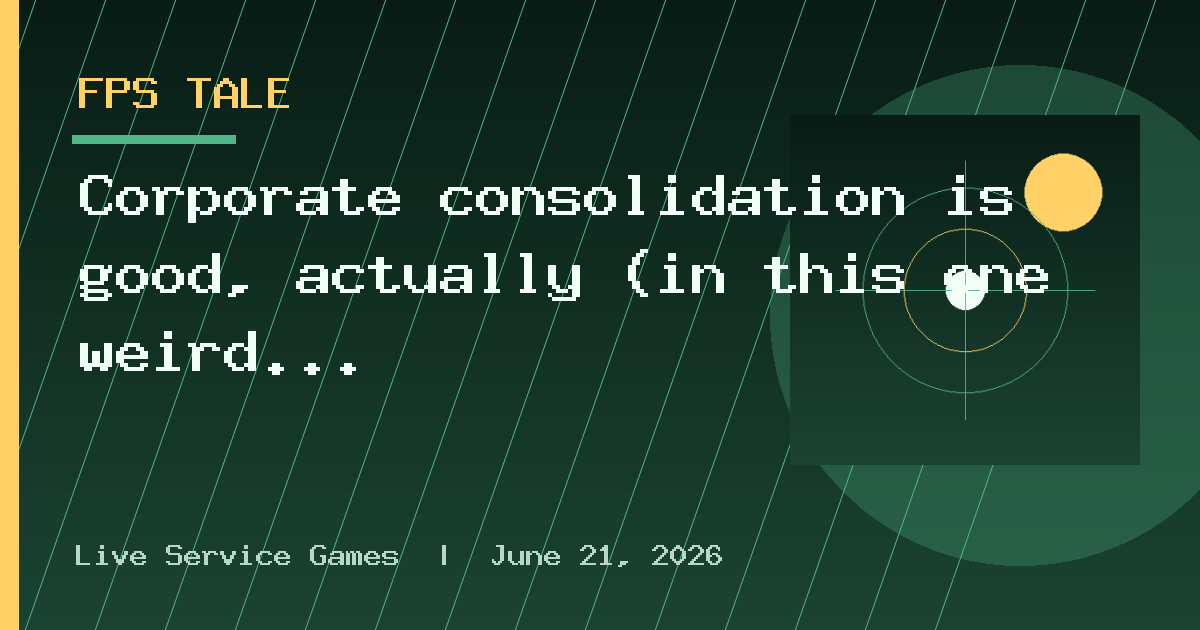 Corporate consolidation is good, actually (in this one weird specific case) ⊟