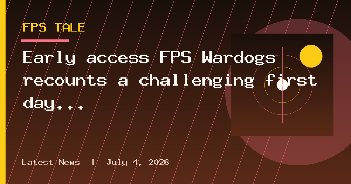 Early access FPS Wardogs recounts a challenging first day of operation and marks