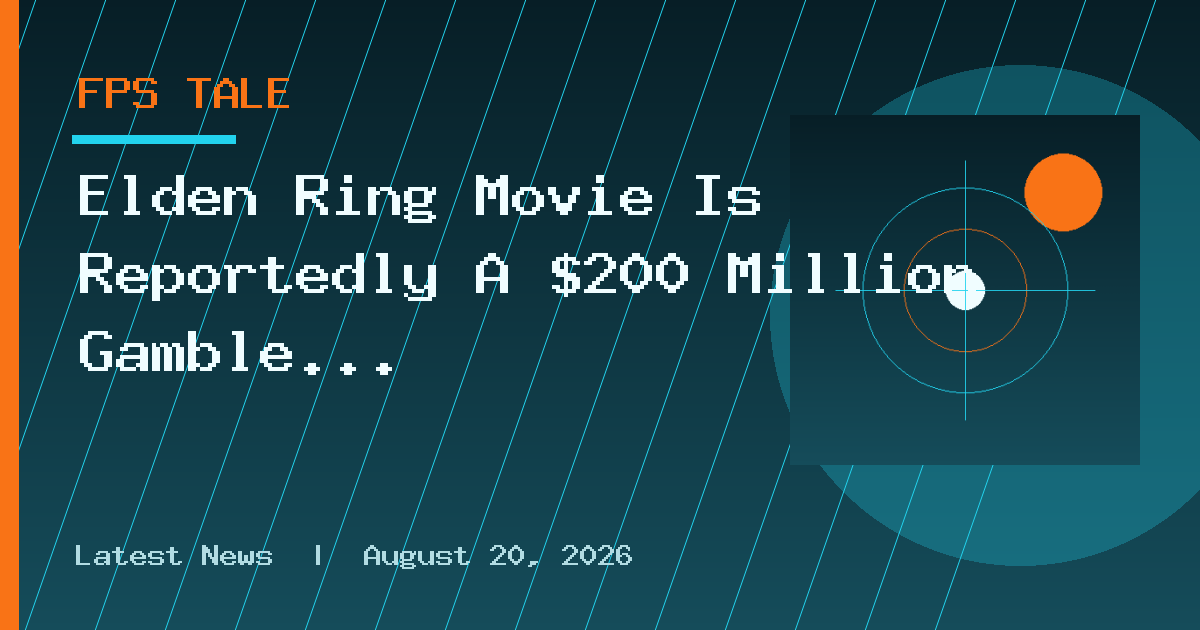 Elden Ring Movie Is Reportedly A $200 Million Gamble For A24