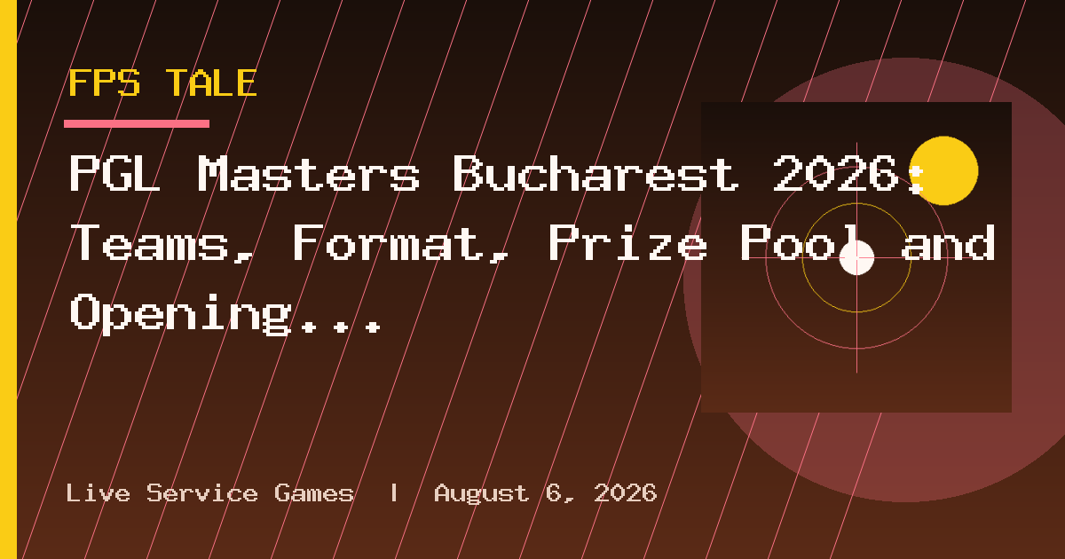 PGL Masters Bucharest 2026: Teams, Format, Prize Pool and Opening Matchups