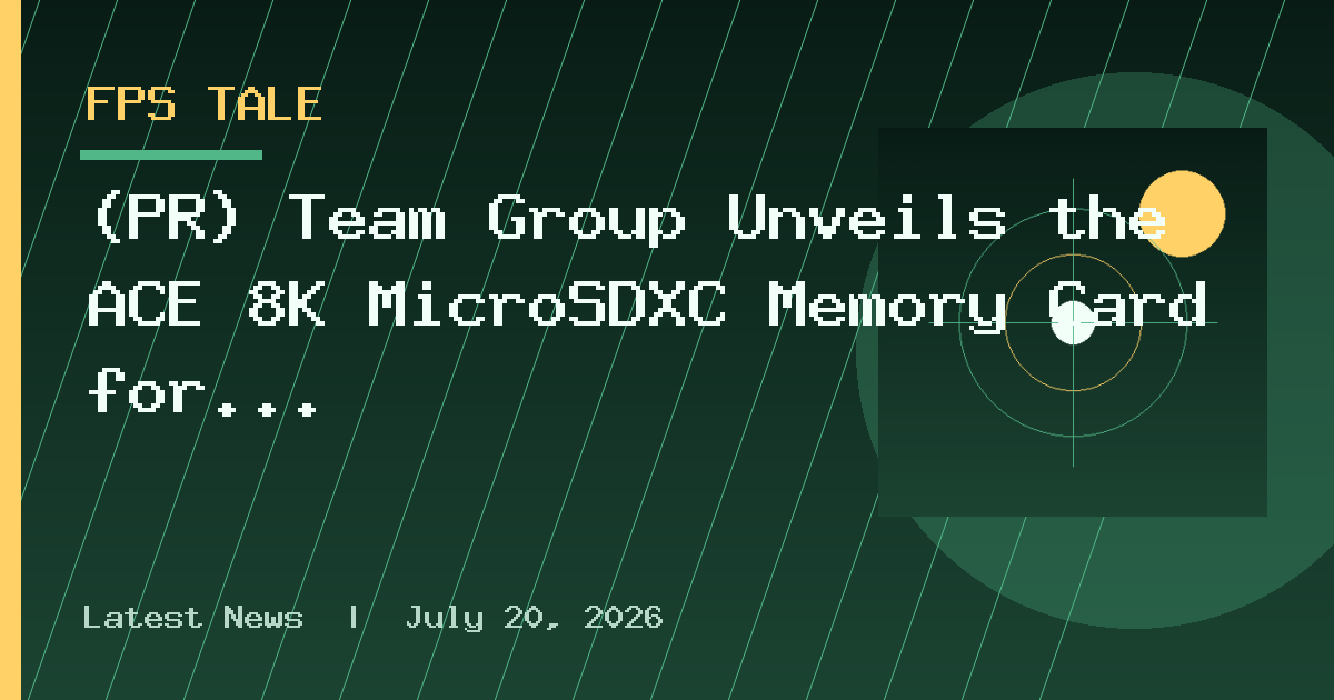 (PR) Team Group Unveils the ACE 8K MicroSDXC Memory Card for 4K 120 FPS