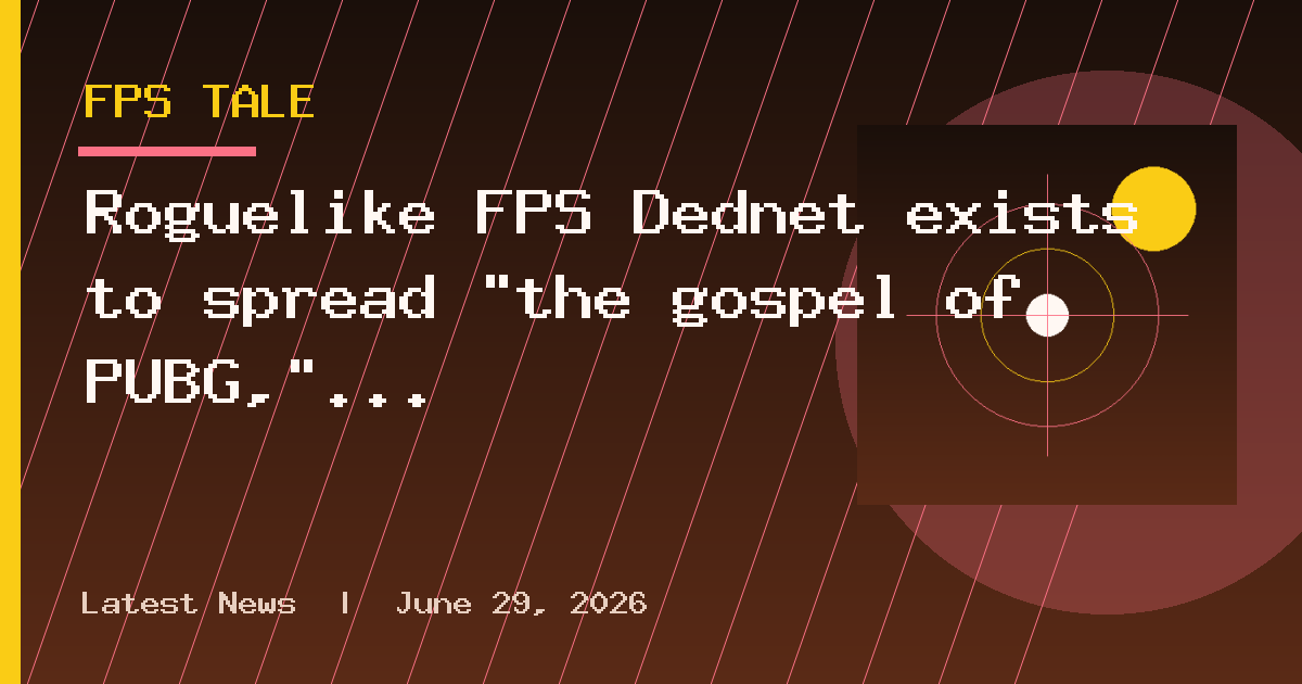 Roguelike FPS Dednet exists to spread "the gospel of PUBG," says creative