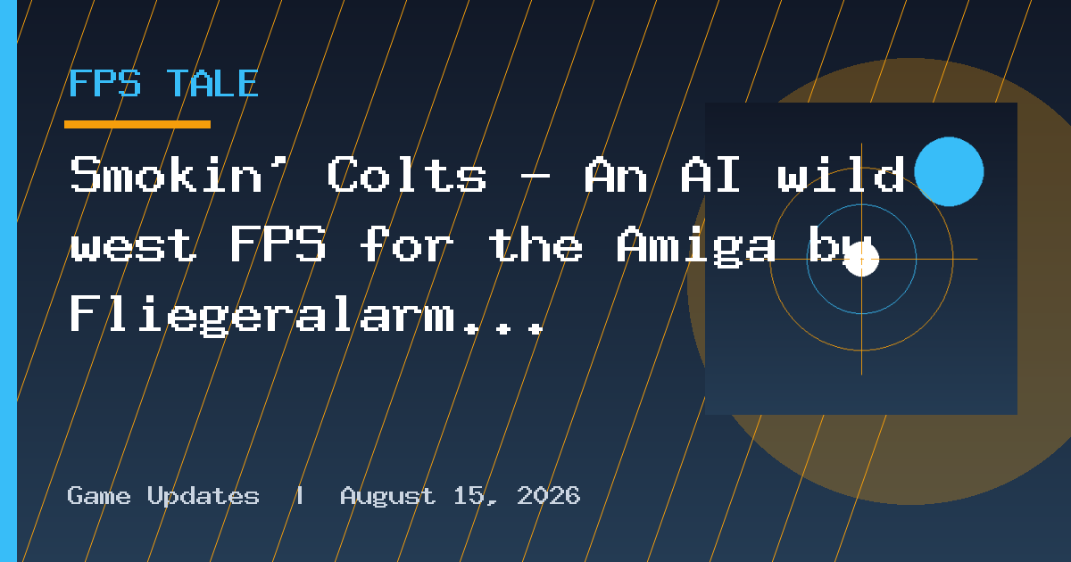 Smokin' Colts - An AI wild west FPS for the Amiga by Fliegeralarm Games
