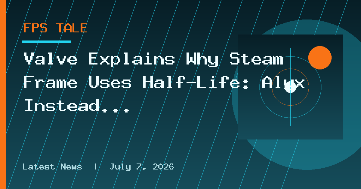 Valve Explains Why Steam Frame Uses Half-Life: Alyx Instead of a New VR Game
