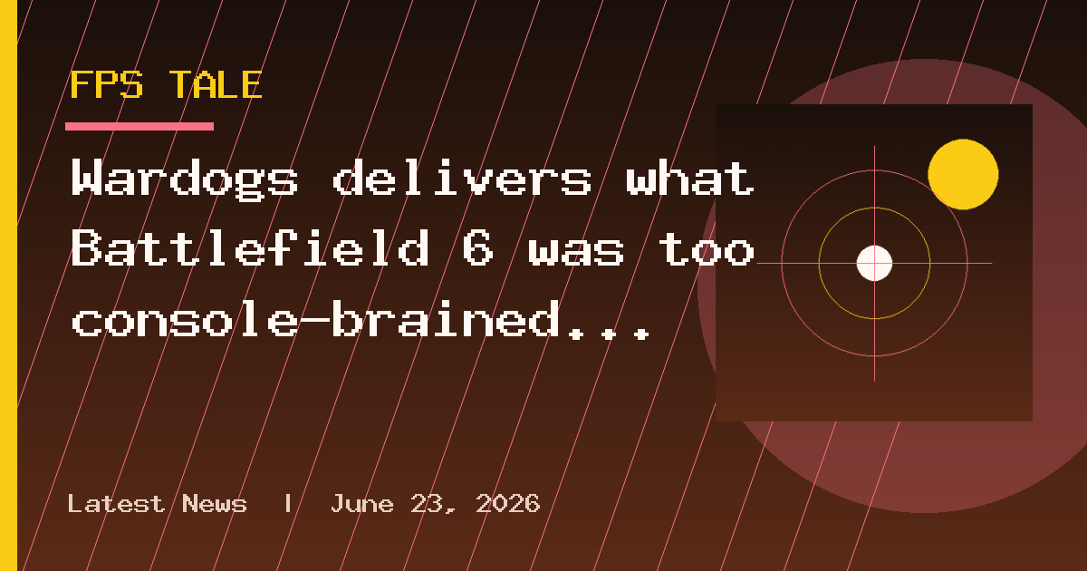 Wardogs delivers what Battlefield 6 was too console-brained to pull off: A real