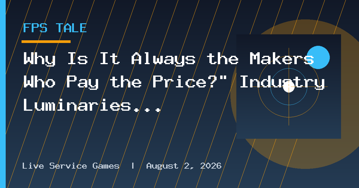 Why Is It Always the Makers Who Pay the Price?" Industry Luminaries Express